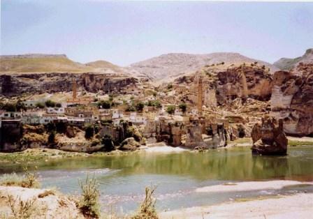 Click on image to see full-sized version The historic town of Hasankeyf on the River Tigris which would be submerged if the Ilisu dam is built. Photo by Angela Barber and KHRP.