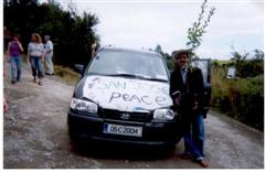 Click on image to see full-sized version jesus emilio, one of the visiting leaders of the san jose peace community, at a visit to the Irish Seed Savers in Clare.