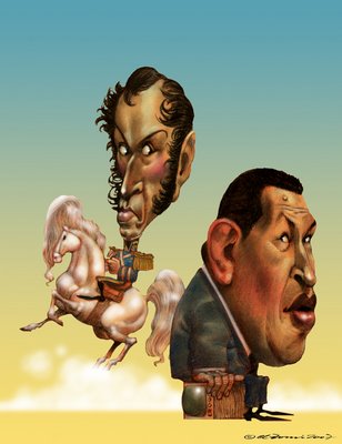 Click on image to see full-sized version the liberator's remains if not his invisible pink unicorn were naturally televised live on Venezuela's telly