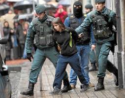 Click on image to see full-sized version Beatriz Etxebarria upon her arrest -- her sexual torture began that day