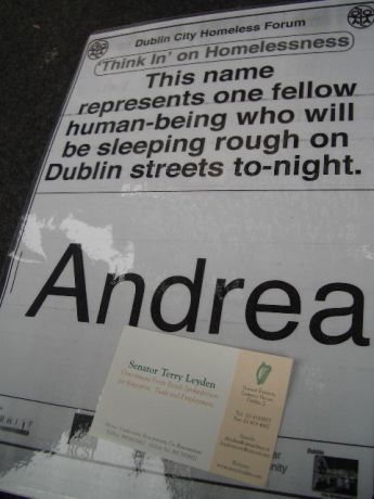 Click on image to see full-sized version one fellow human being who will be sleeping rough tonight