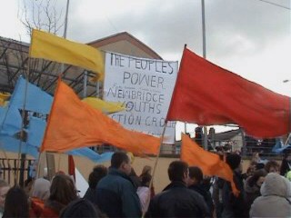 Click on image to see full-sized version Banners at a protest