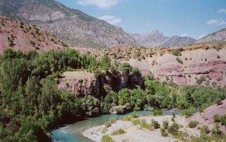 Click on image to see full-sized version Rocks of Halbori in the Munzur valley of Southeast Turkey. Historic site of struggle and massacre for Kurdish and Armenian people which would be submerged by a dam reservoir. Photo by M. Ronayne.