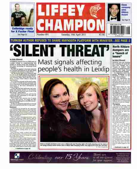 Click on image to see full-sized version North Kildare's Liffey Champion spreads the warning