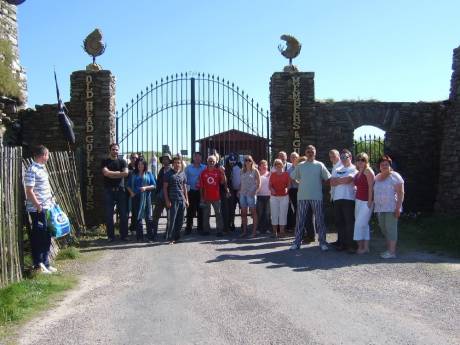 Click on image to see full-sized version Free the Old Head of Kinsale! Protesters at locked gates