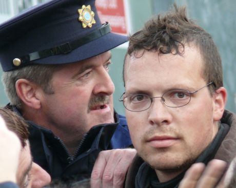 A word in your ear, mister protestor!