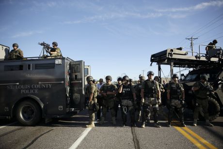 Click on image to see full-sized version this is what the good people of Ferguson had to face when they decided to take to the streets