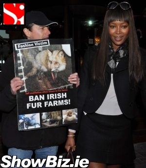 Click on image to see full-sized version Fur Free Activist Faces Naomi