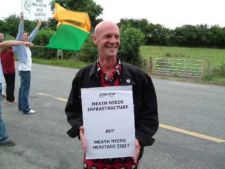 Click on image to see full-sized version Navan Sinn Feiner at the Protest
