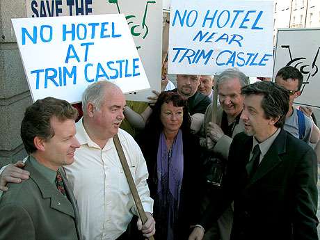 Trevor Sargent TD - Green Party, Phil Cantwell. Cllr. Trim (left) and Vincent Salafia (right)