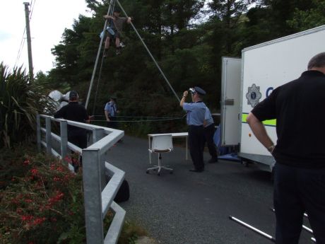 Click on image to see full-sized version 'Gregeen' on filming duties again.