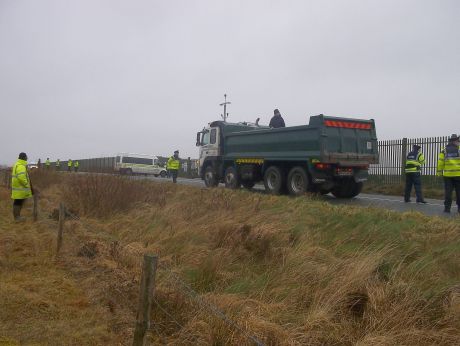 Click on image to see full-sized version That many gardaí and they still can't keep people off the lorries