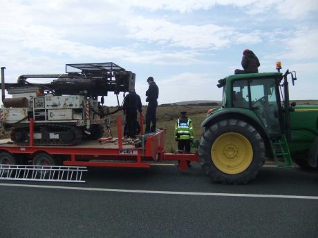 Click on image to see full-sized version Blocking the tractor