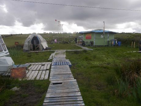 Click on image to see full-sized version The old winter camp before we started moving