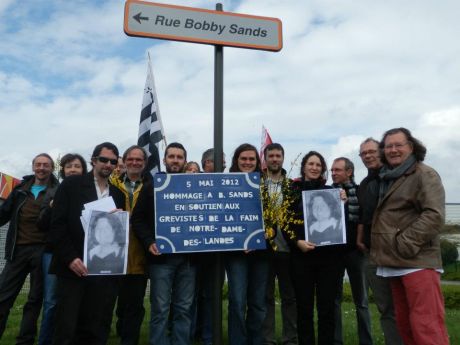 Click on image to see full-sized version Bobby Sands Remembered in Nantes Brittany