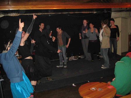 Recent  improv round at Seomra 'Table Quiz' fundraiser