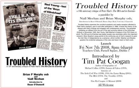 Click on image to see full-sized version 10 years of controversy in Irish history. Why is this research so controversial - the newspaper cutting is one reason
