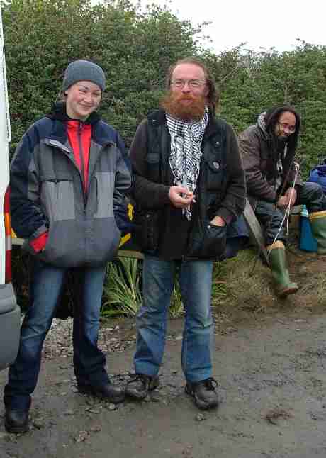 Relieved and happy! Maura's daughter Etain and brother Martin